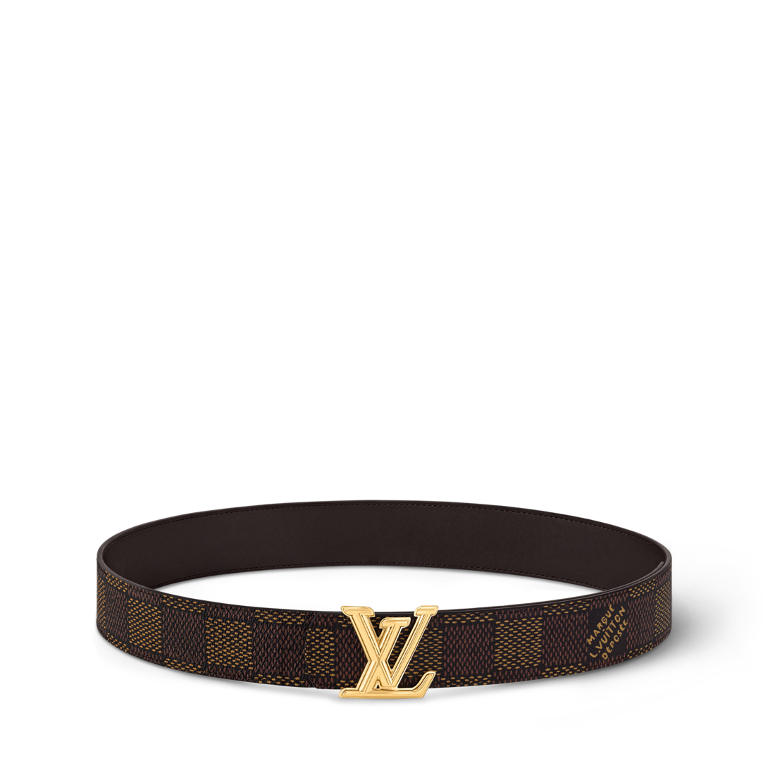 ベルト・LV ディメンション 40MM リバーシブル ダミエ・グラフィット